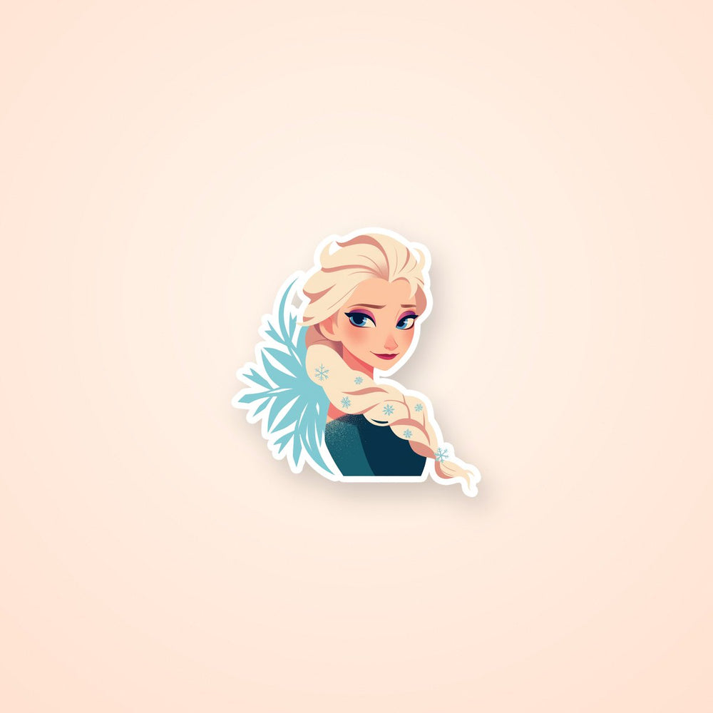 Elsa Frozen Snowflake Winter Sticker