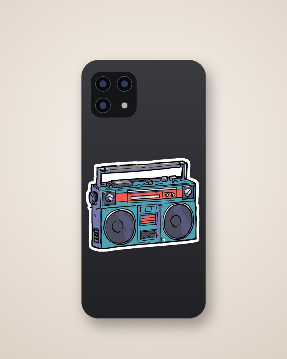 Retro Boombox Vintage Music Hip-Hop Sticker