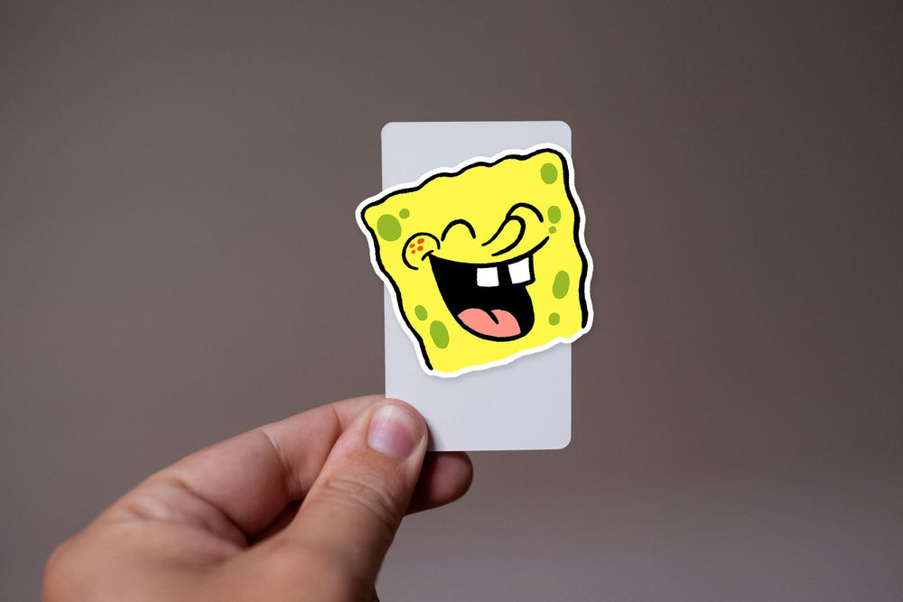 Spongebob Laughing Face Sticker