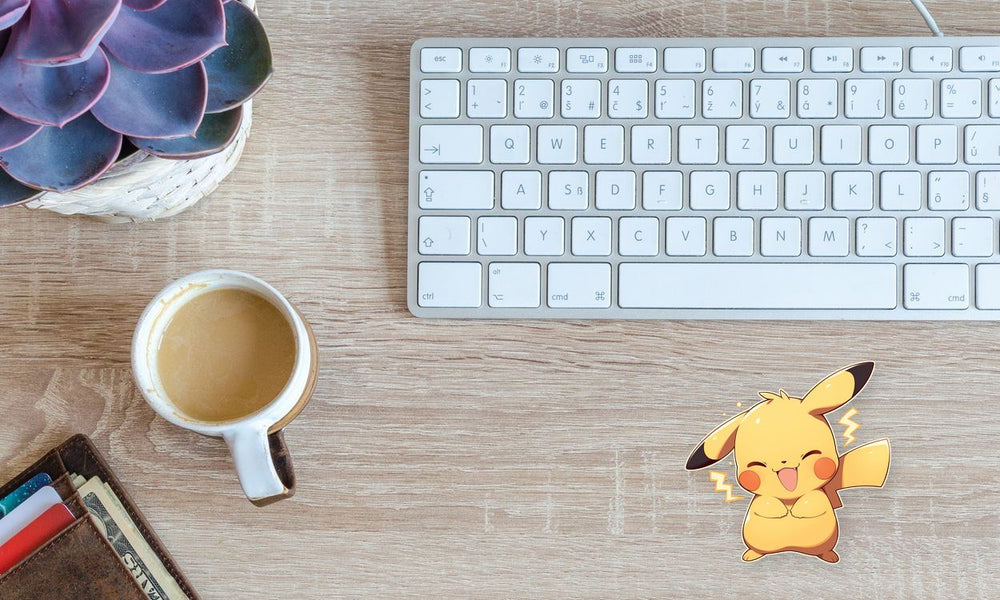 Pikachu Happy Lightning Sticker