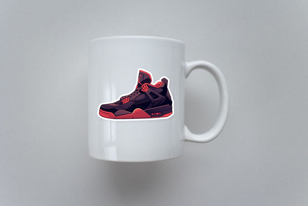 Air Jordan 4 Bred Sneaker Sticker