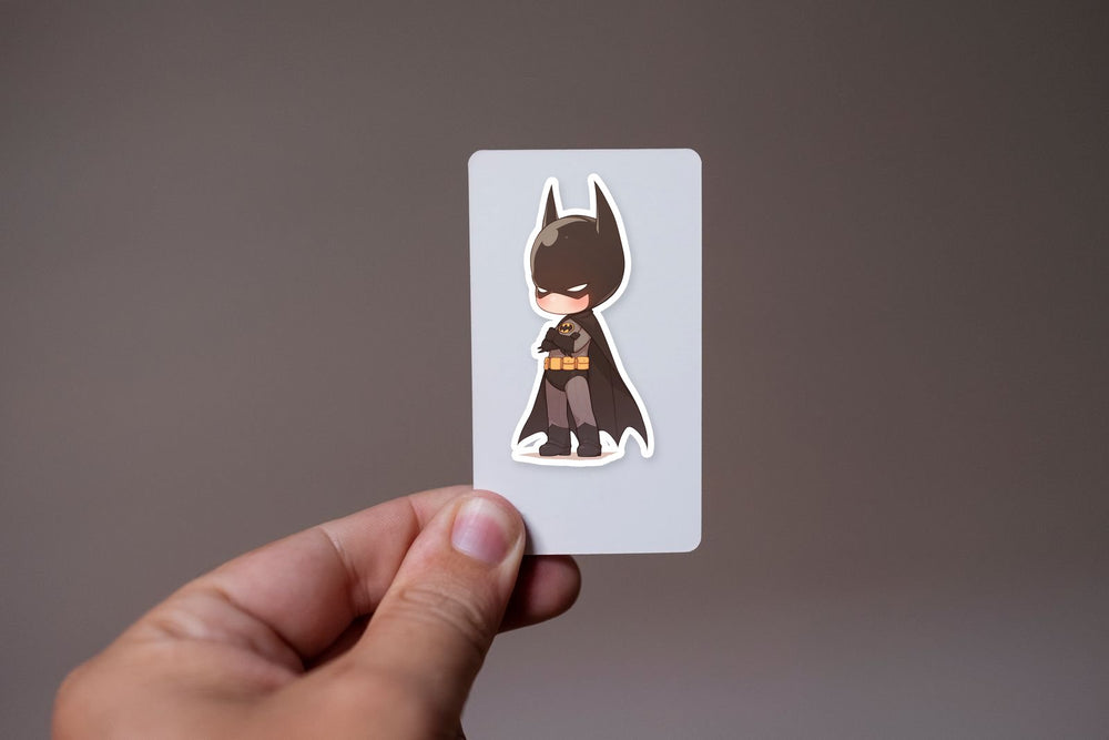 Chibi Batman Cute Superhero Cartoon Sticker