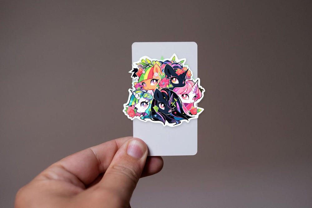 Aesthetic Bright Cute Unicorns Sticker