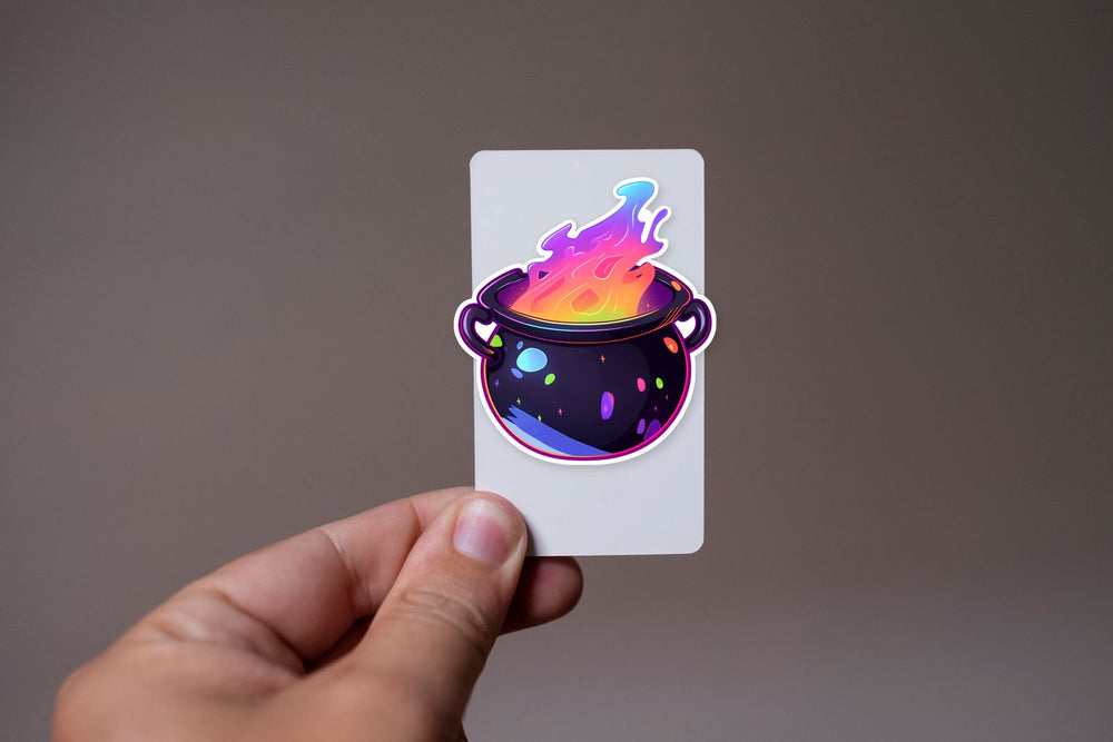 Colorful Bubbling Cauldron Sticker