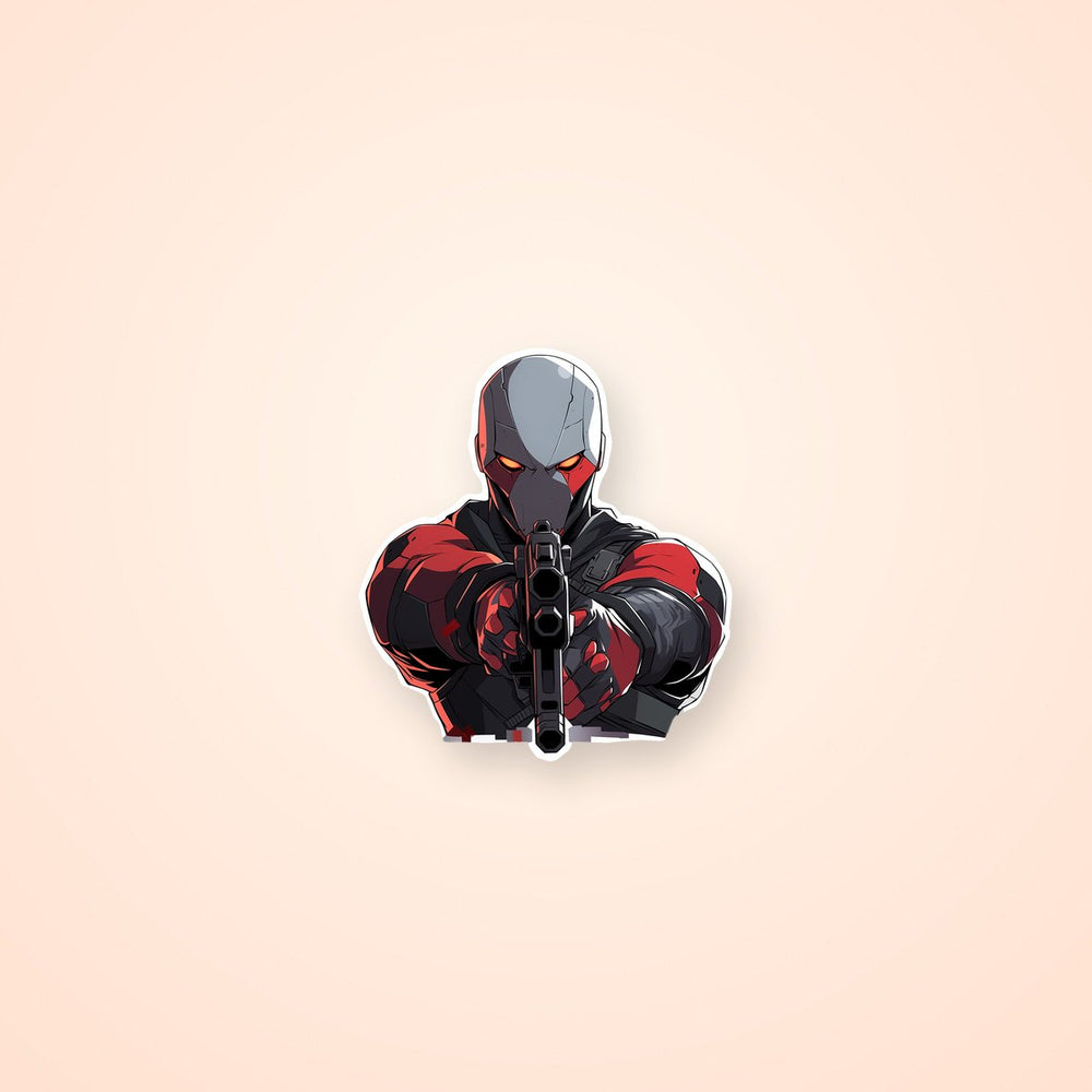 DC Deadshot with Gun Sticker