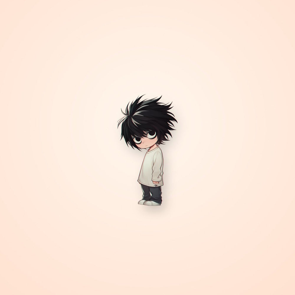 Chibi L Death Note Standing Sticker