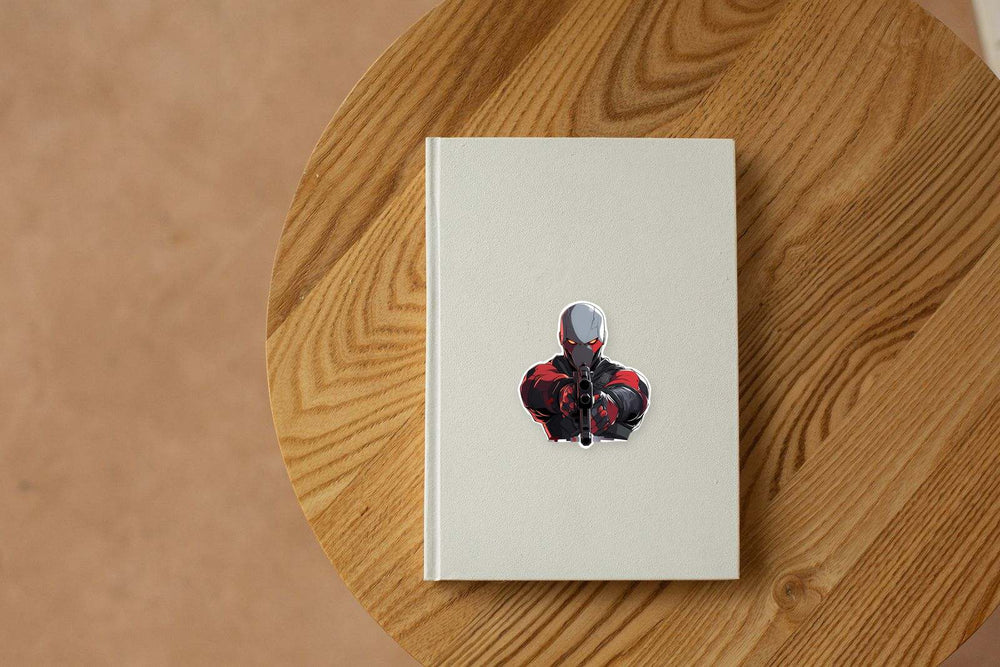 DC Deadshot with Gun Sticker