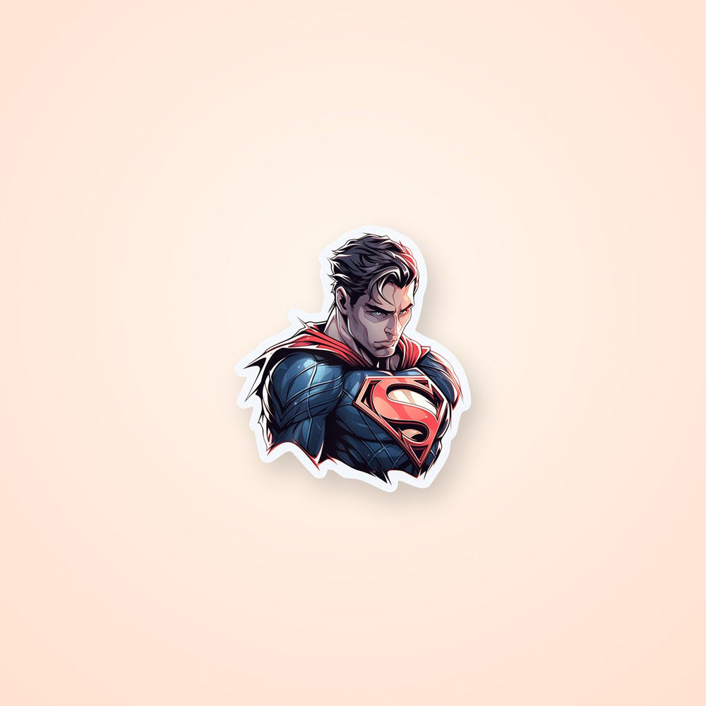 Detailed Serious Superman Sticker