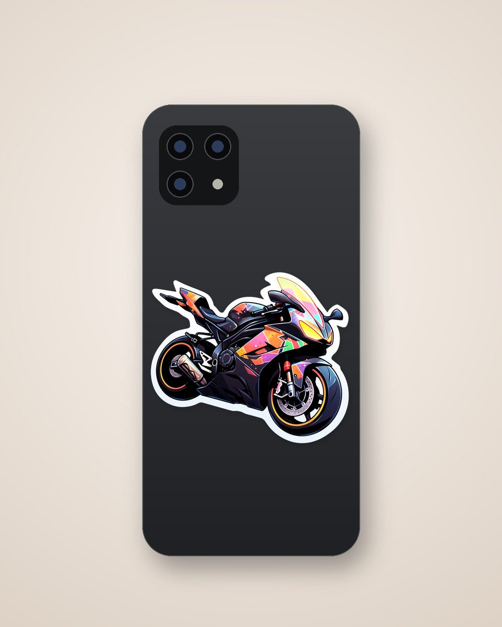 Colorful Sport Bike Sticker