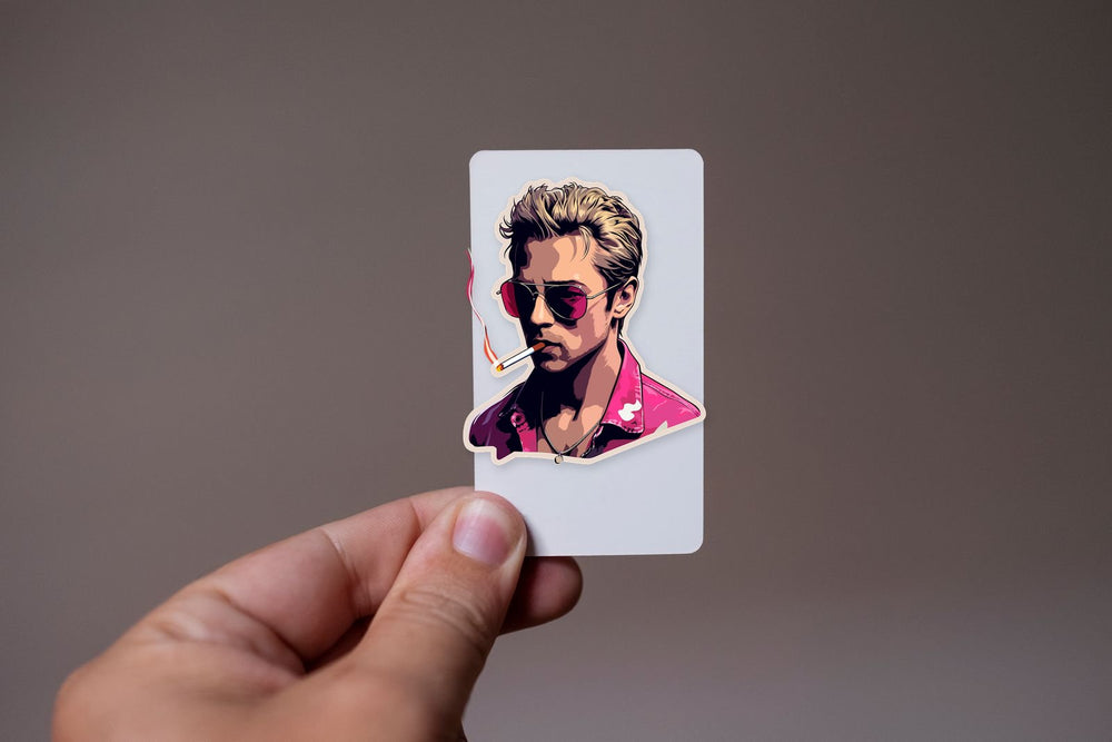 Tyler Durden with Cigarette Sticker