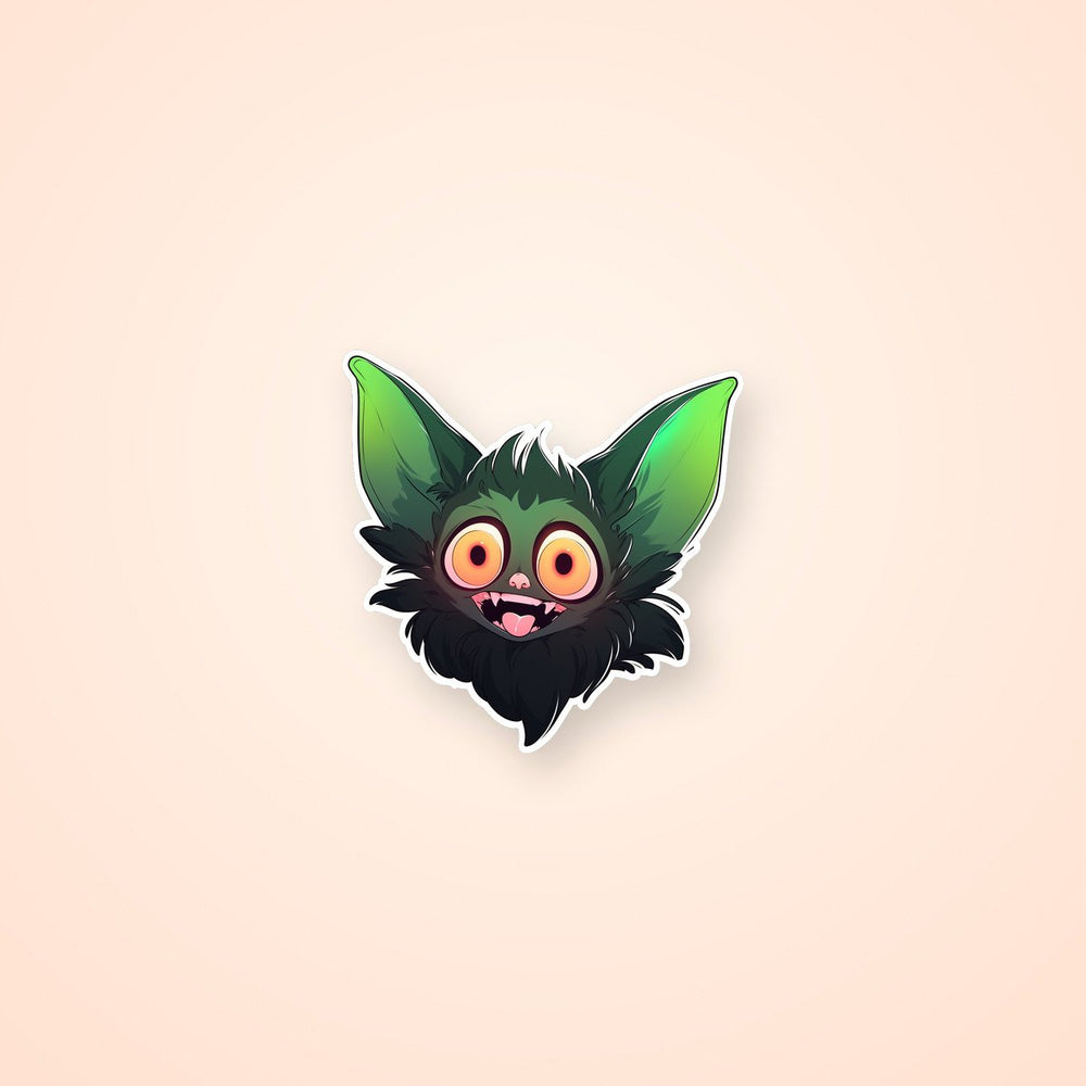 Funny Green Gremlin Sticker