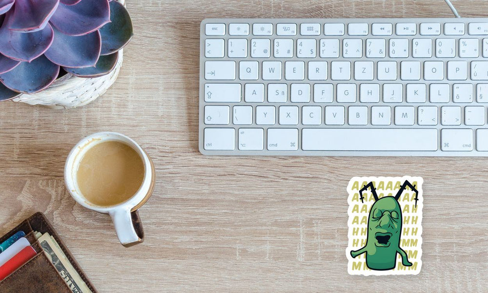 Spongebob Plankton Screaming Sticker
