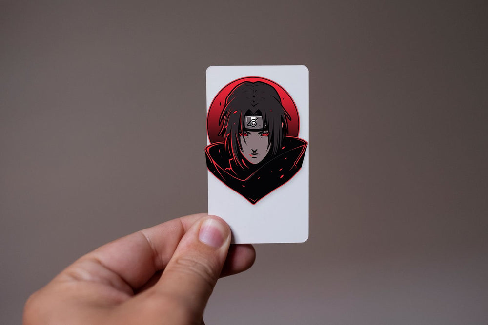 Itachi Uchiha Black & Red Sticker