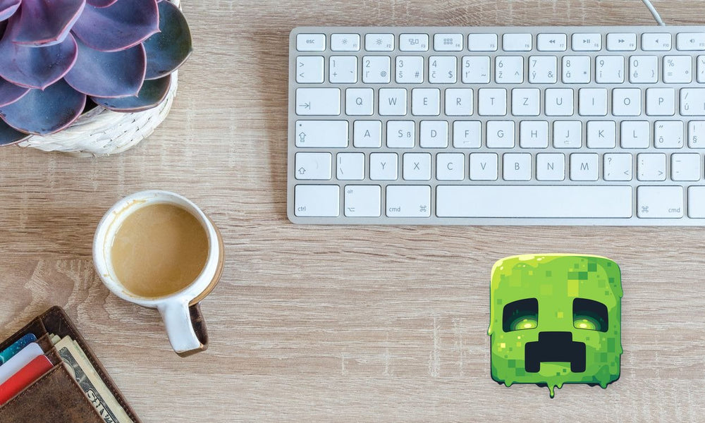 Minecraft Creeper Melting Goo Sticker