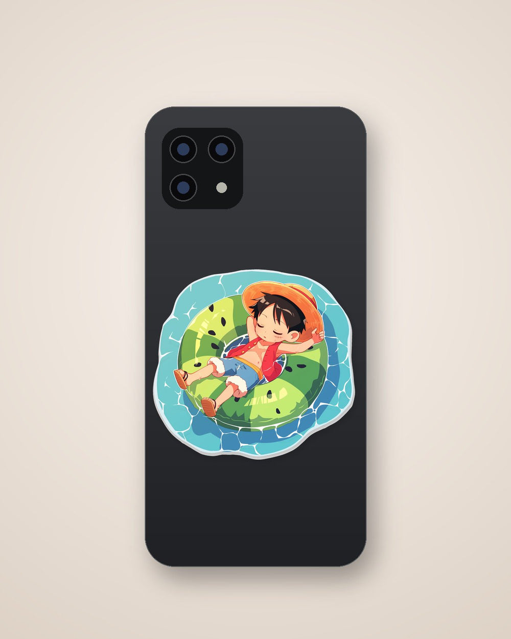 Luffy Watermelon Floatie Sleeping Sticker