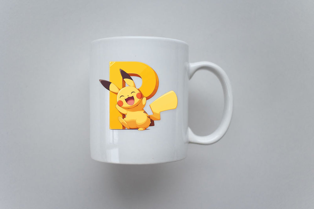 Pikachu Letter P Clipart Sticker