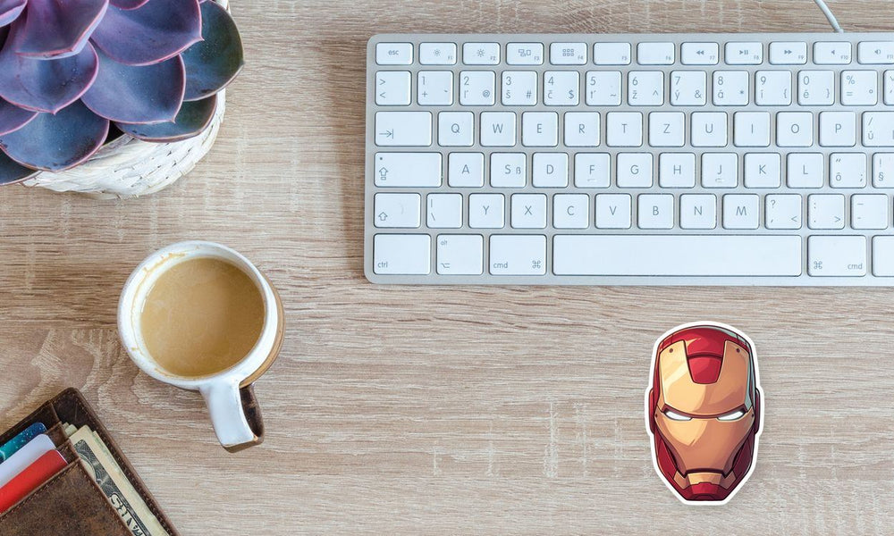 Iron Man Helmet Sticker