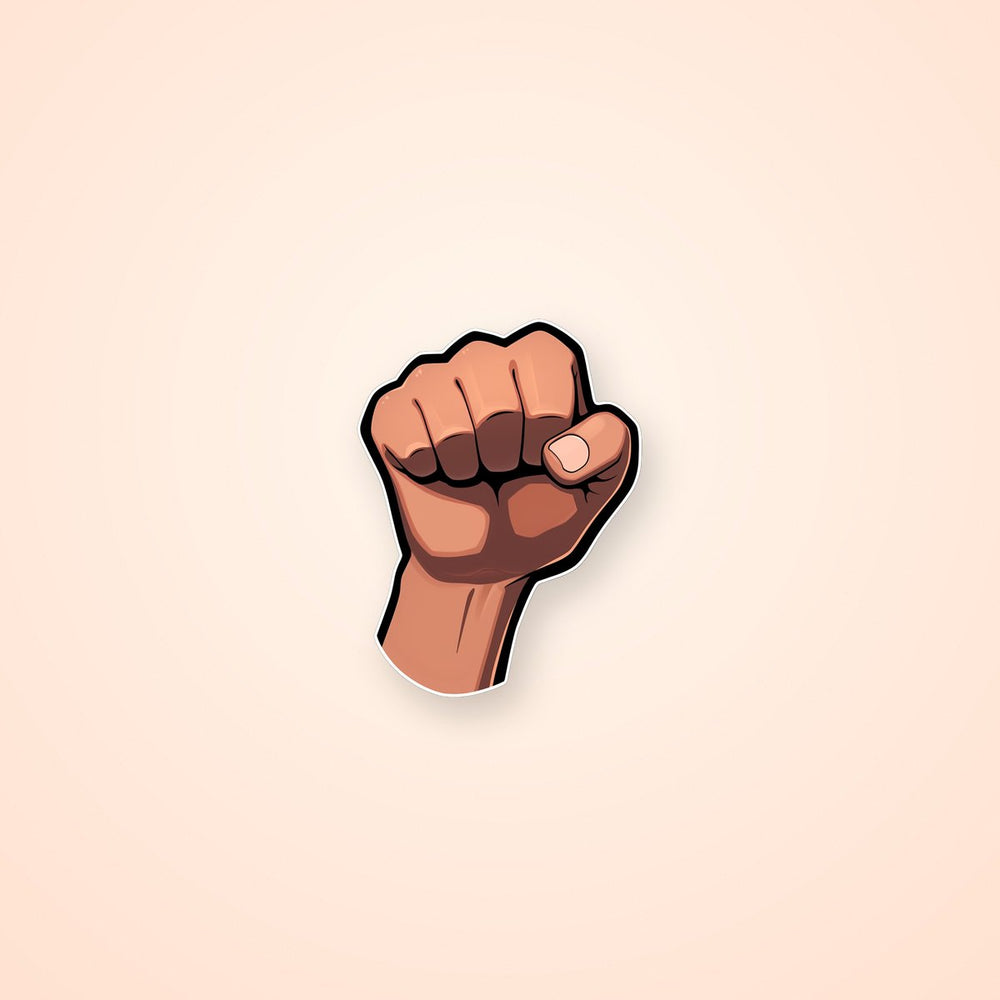 Fist Cartoon Sticker