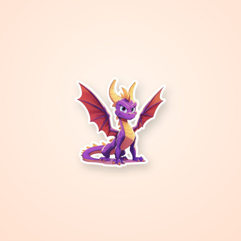 Spyro Purple Dragon Cute Gaming Sticker