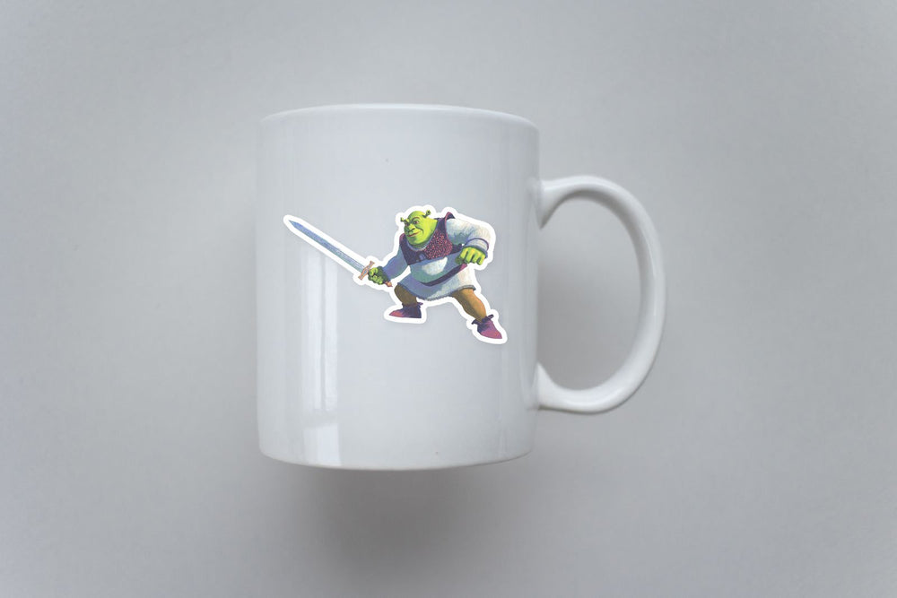 Shrek Warrior Sword Sticker