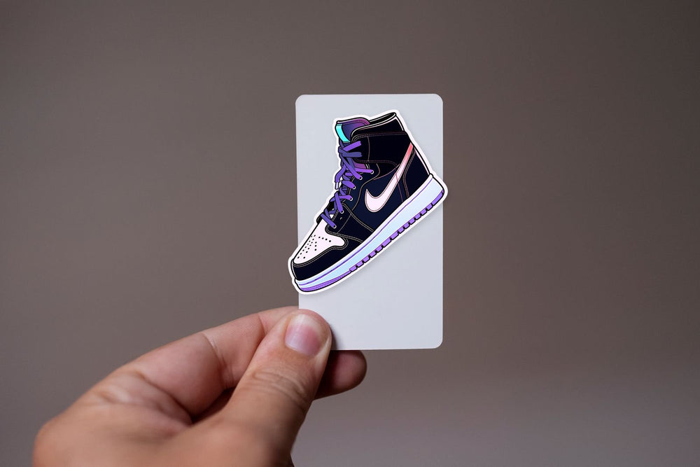 Dark & Purple Nike Air Jordan 1 Sticker