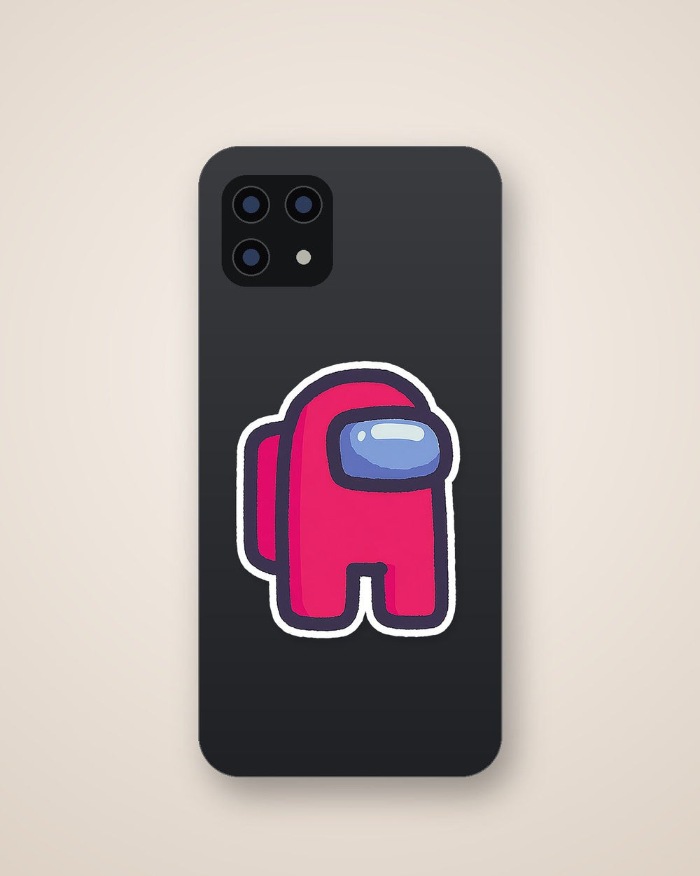 Among Us Red Crewmate Glossy Style Sticker