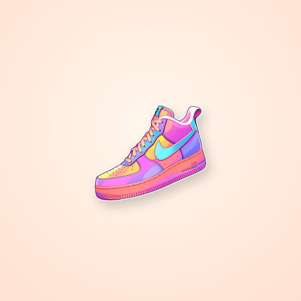 Colorful Nike Air Sticker