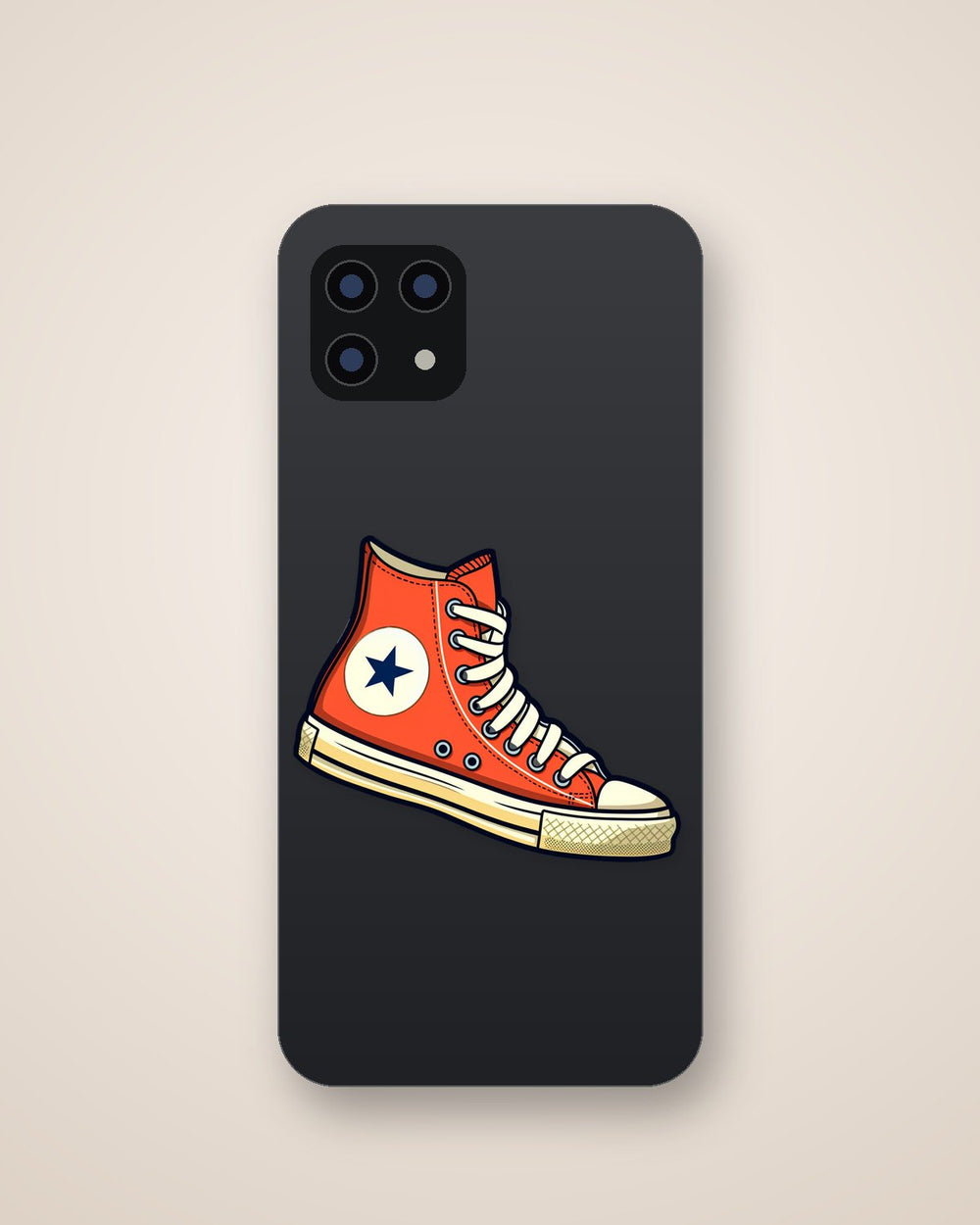 Red Converse Chuck Taylor Shoe Sticker