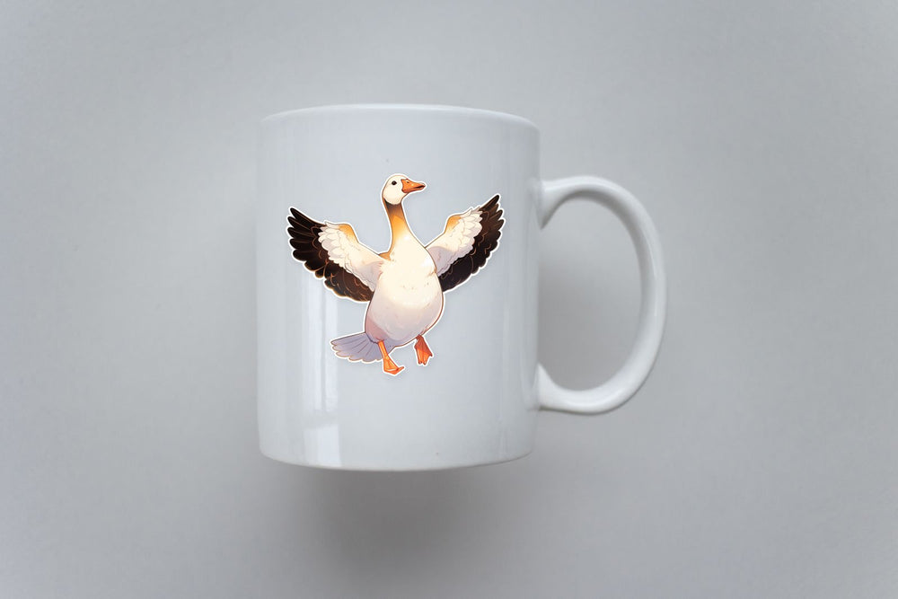 Goose with Outstretched Wings Sticker