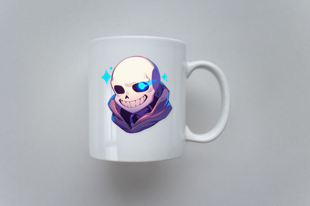 Sans Glowing Blue Eye Sticker