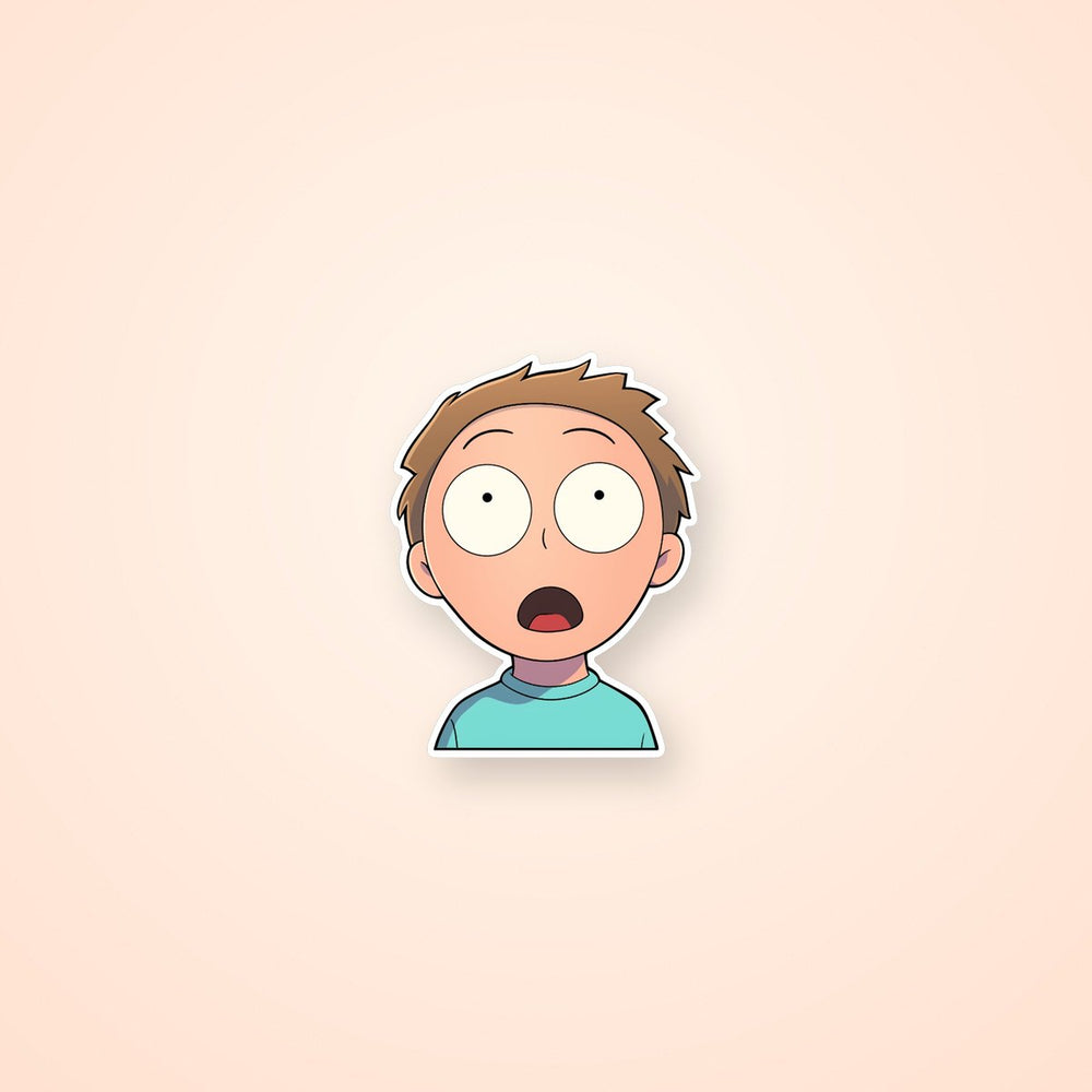 Surprised Morty Smith Sticker