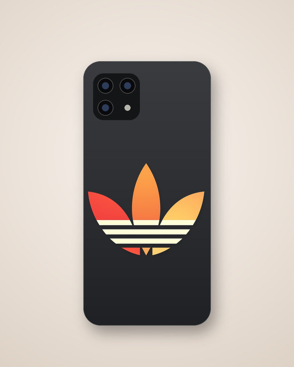 Adidas Retro Logo Colorful Clipart