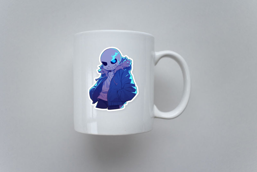 Undertale Sans Blue Flame Sticker