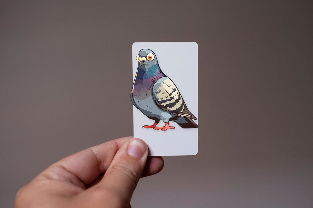Funny Pigeon Look Sticker