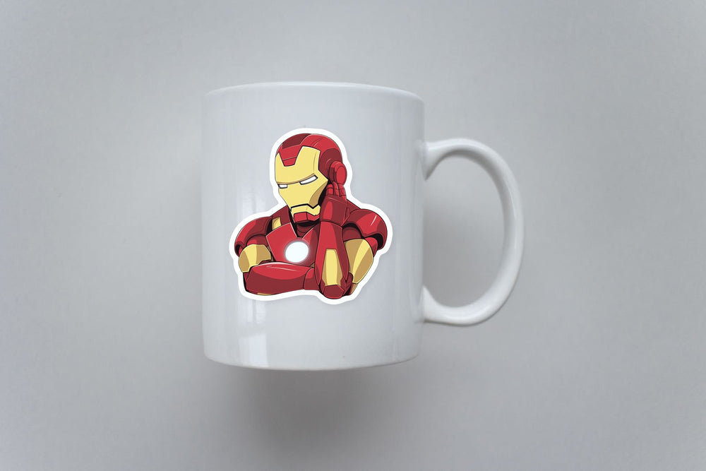 Thoughtful Iron Man Sticker