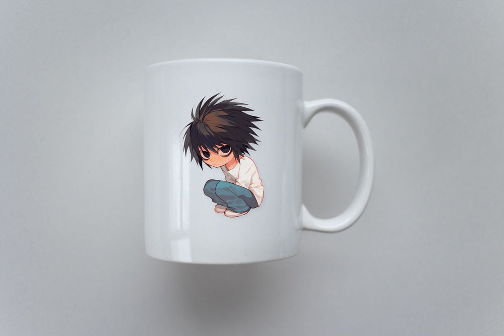 Chibi L Death Note Sitting Sticker