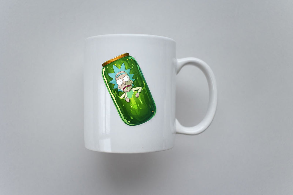 Pickle Rick in a Jar Sticker