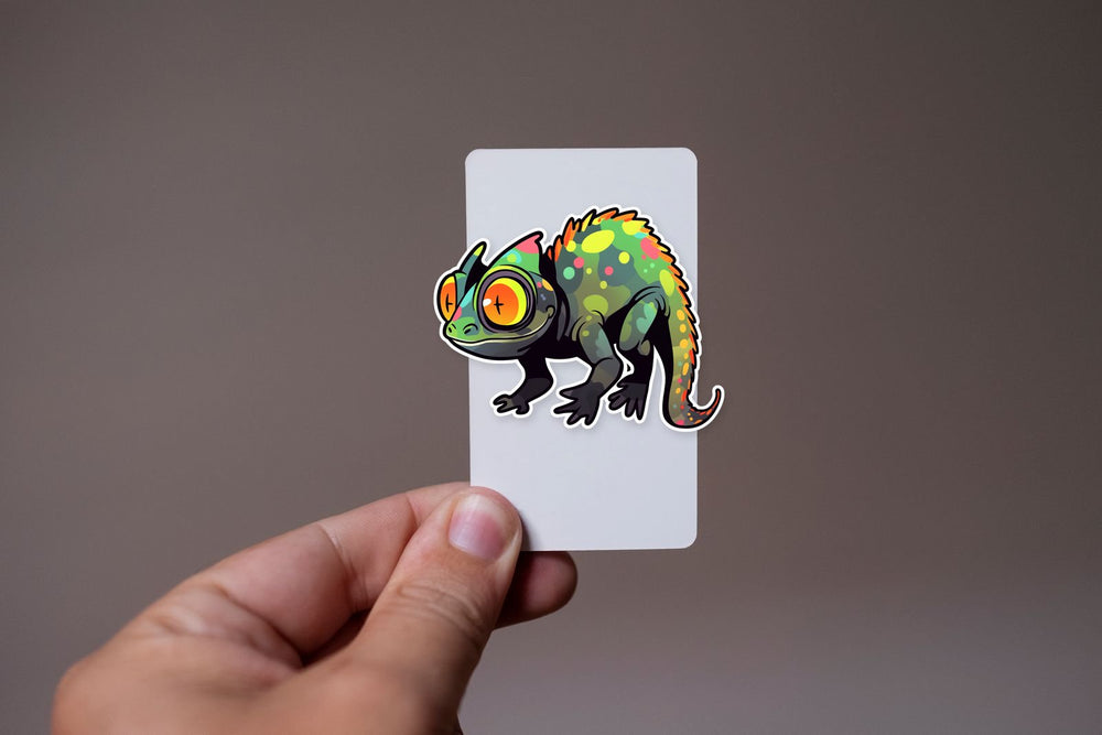 Funny Art Lizard Sticker