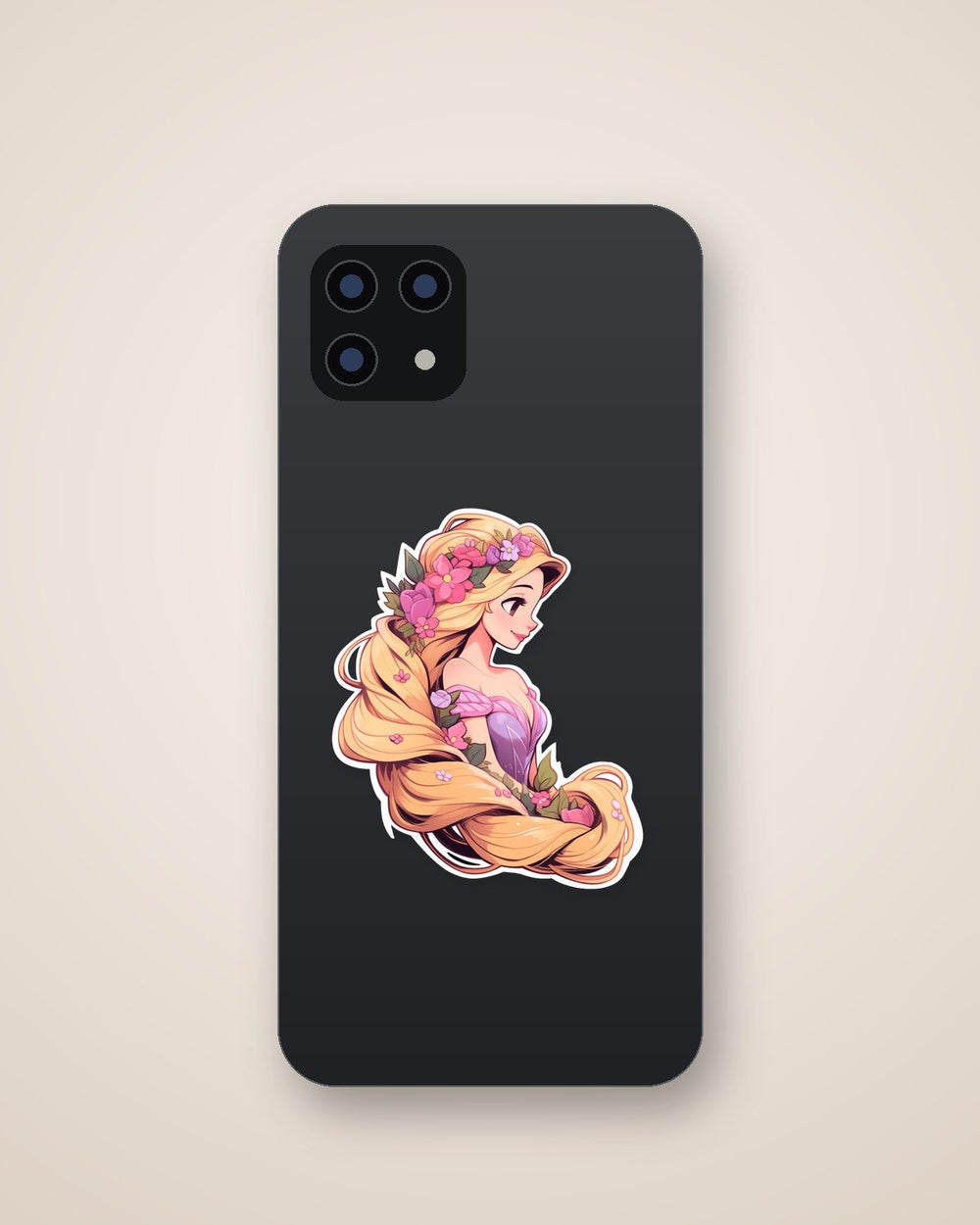 Rapunzel with Tangled Hair Sticker