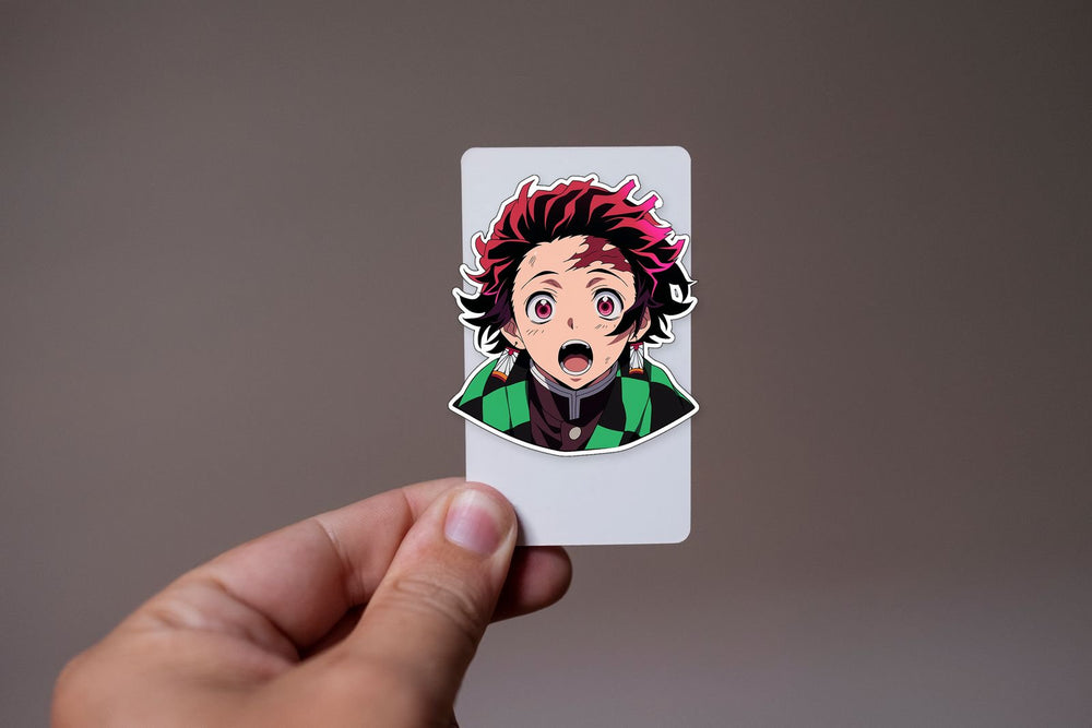 Surprised Tanjiro Kamado Anime Sticker