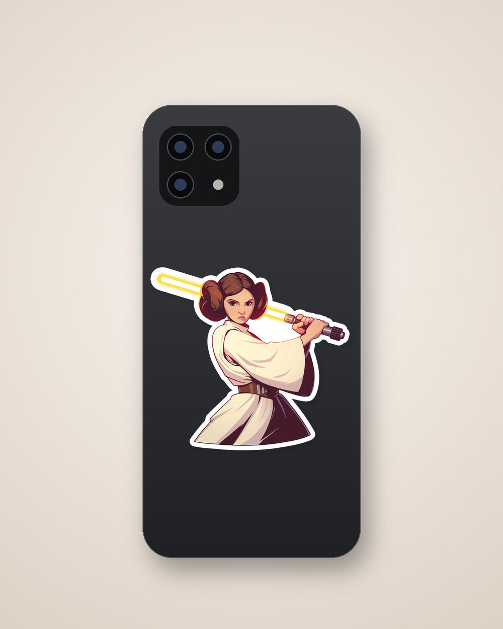 Princess Leia Jedi Lightsaber Sticker
