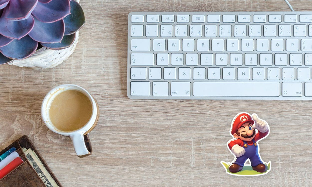 Super Mario Classic Wink Sticker
