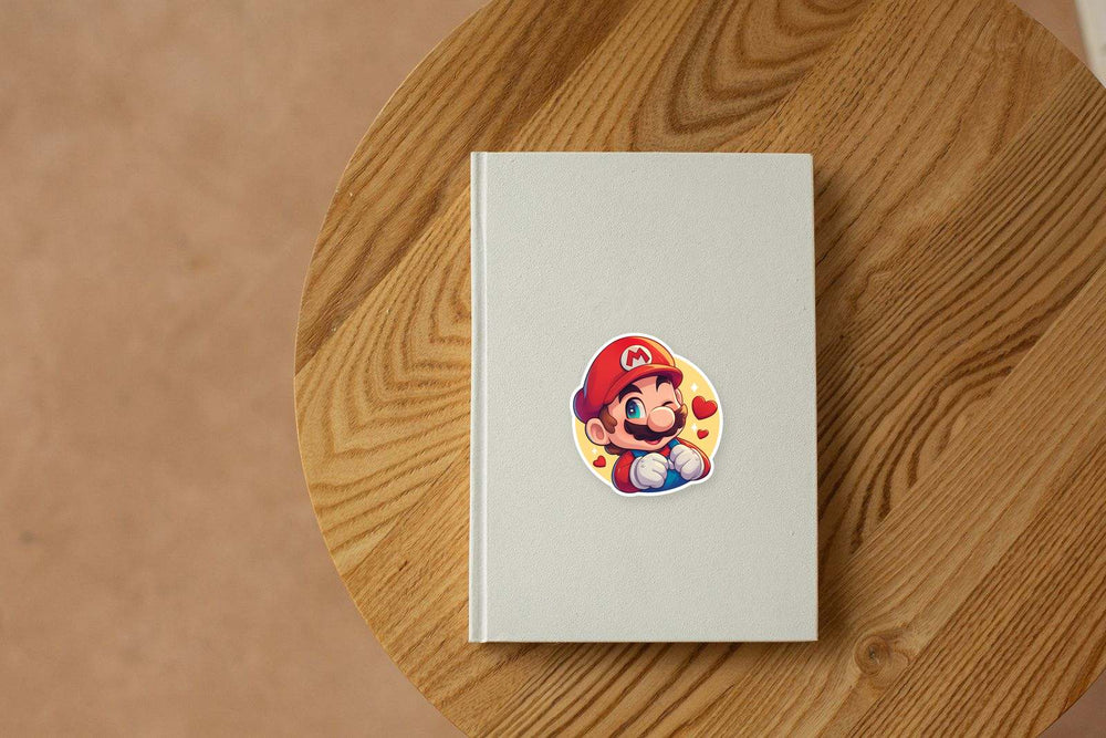 Super Mario Love Hearts Sticker