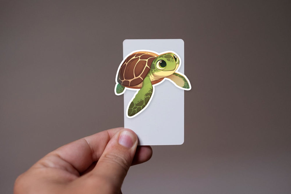 Cute Sea Turtle Swimming Sticker