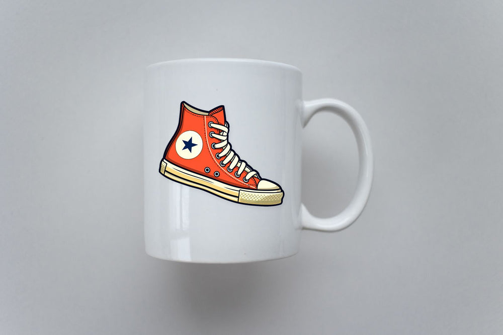 Red Converse Chuck Taylor Shoe Sticker