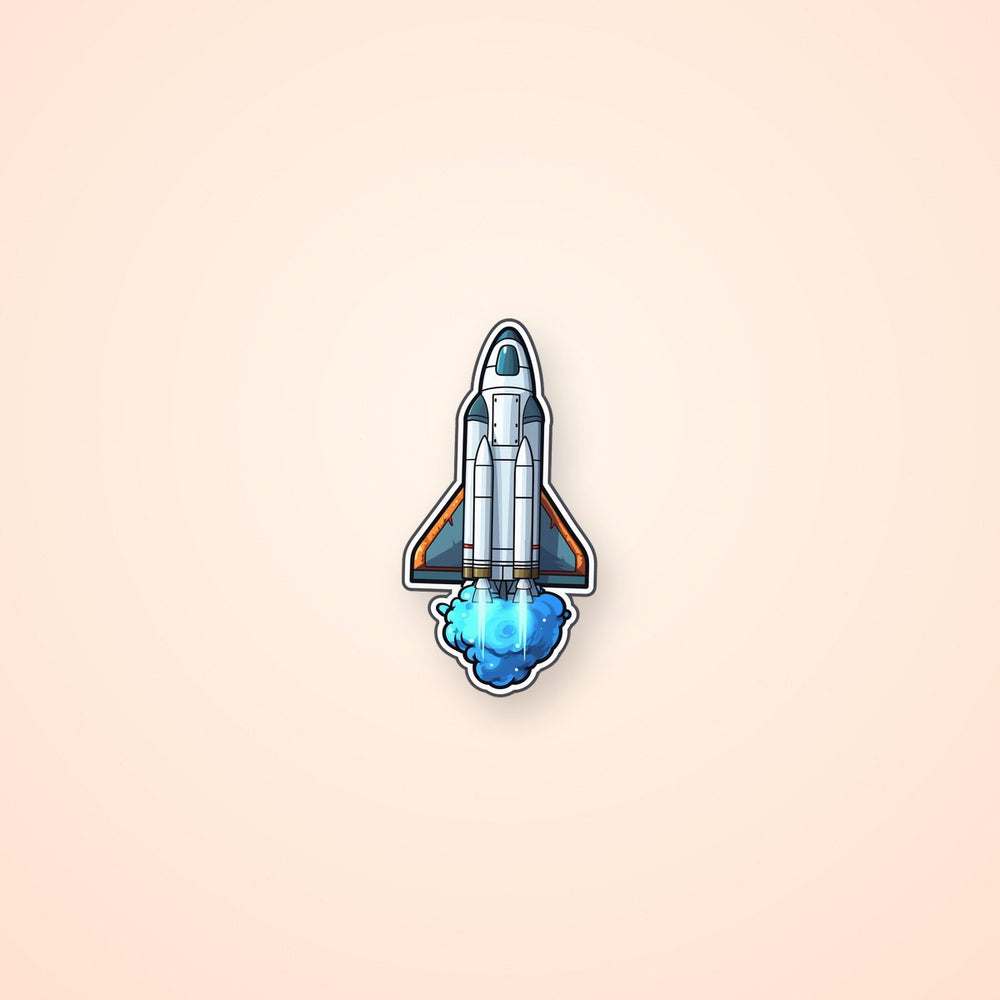 Space Shuttle Plane Launching Sticker