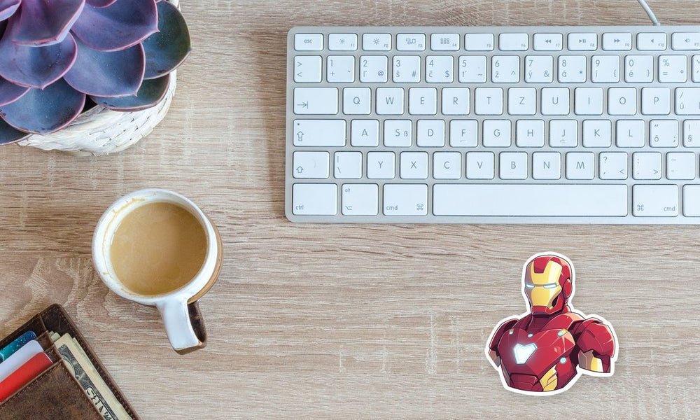 Marvel Iron Man Bust Sticker
