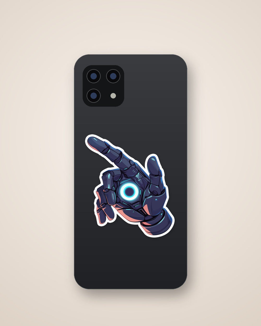 Robotic Hand Blue Core Sticker