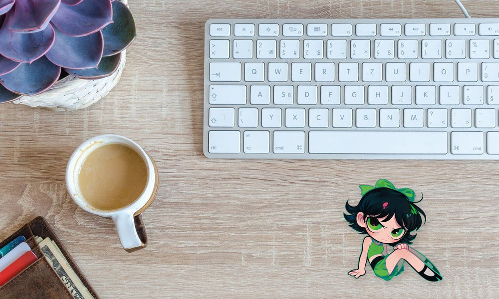 Angry Buttercup Powerpuff Girls Sticker