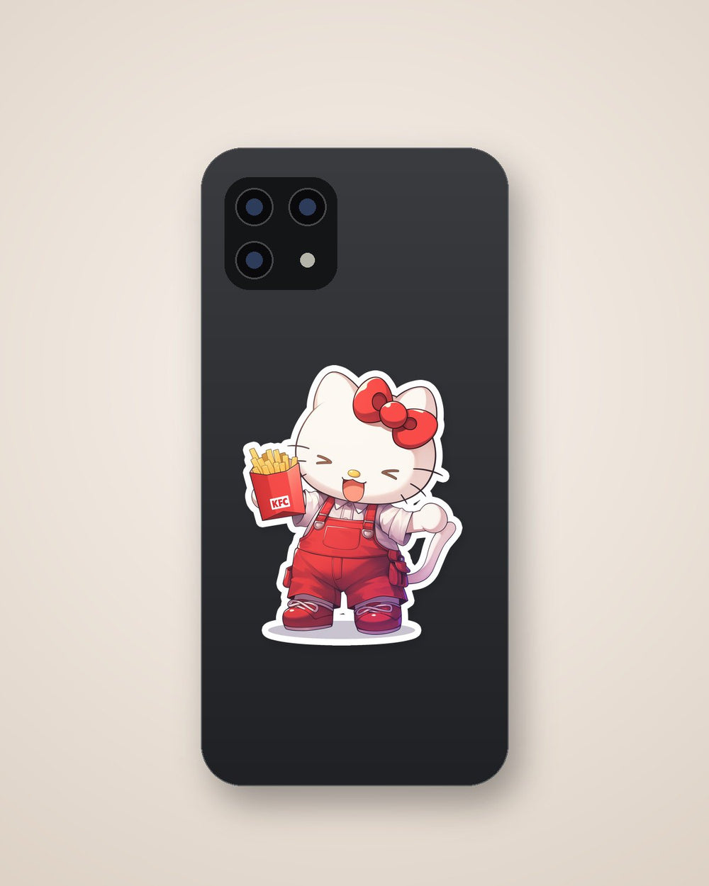 Hello Kitty Kfc Fast Food Cute Sticker
